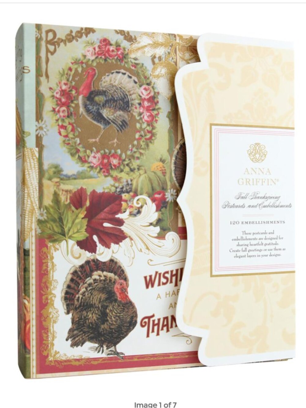 Anna Griffin® Fall & Thanksgiving Postcards and Embellishments Set NIP